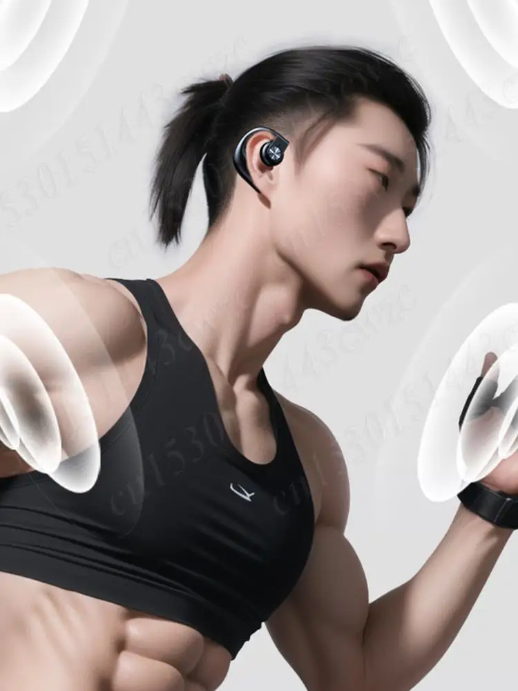 

HIFI Stereo Headphones Waterproof Bluetooth-Compatible 5.3 Open Ear Headphone Noise Reduction for Outdoor Running Sports Driving