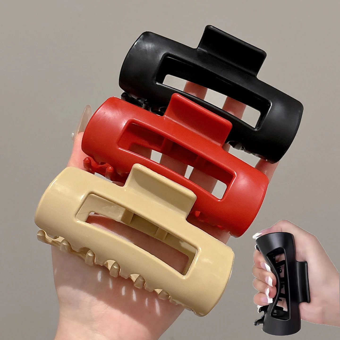 

Safe Soft Silicone Shark Clip Anti Collision Protection for The Back of The Head Anti Fall Women's Hair Claw Advanced Feeling