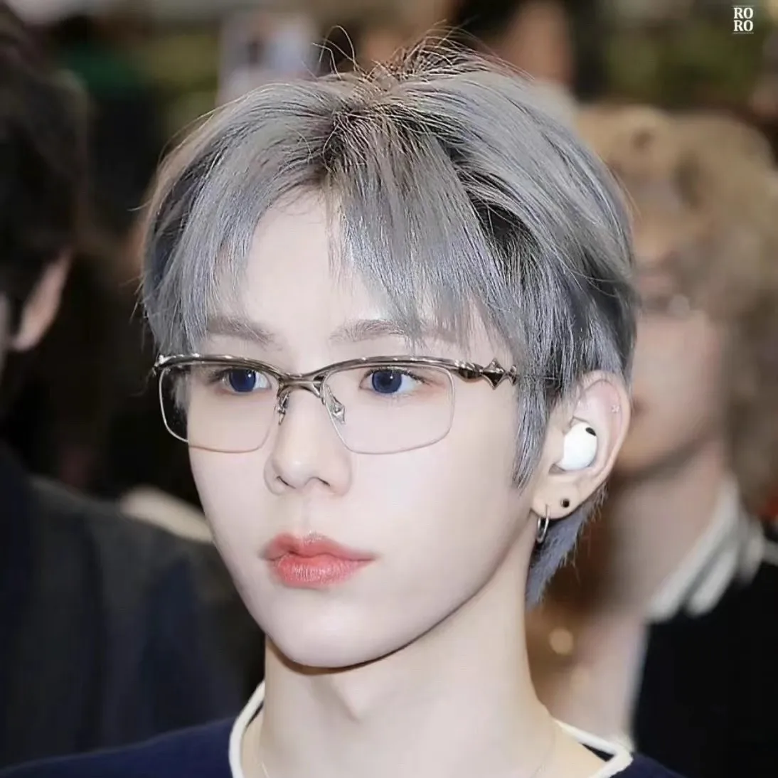 2026 New High Texture Silver Half Frame Glasses Men Women Sweet Cool Y2K  Anti Blue Light Flat Mirror Ins Retro Metal Glasses