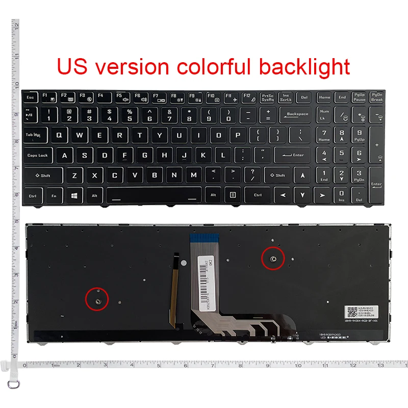 

Backlit Laptop Keyboard For Lenovo GX7 GX8 ZX8 GX9 ZX7 TX6 TX7 TX8 TX9 Z7-CT7NA 911ST 911SE T58-VR PLUS US English Without frame