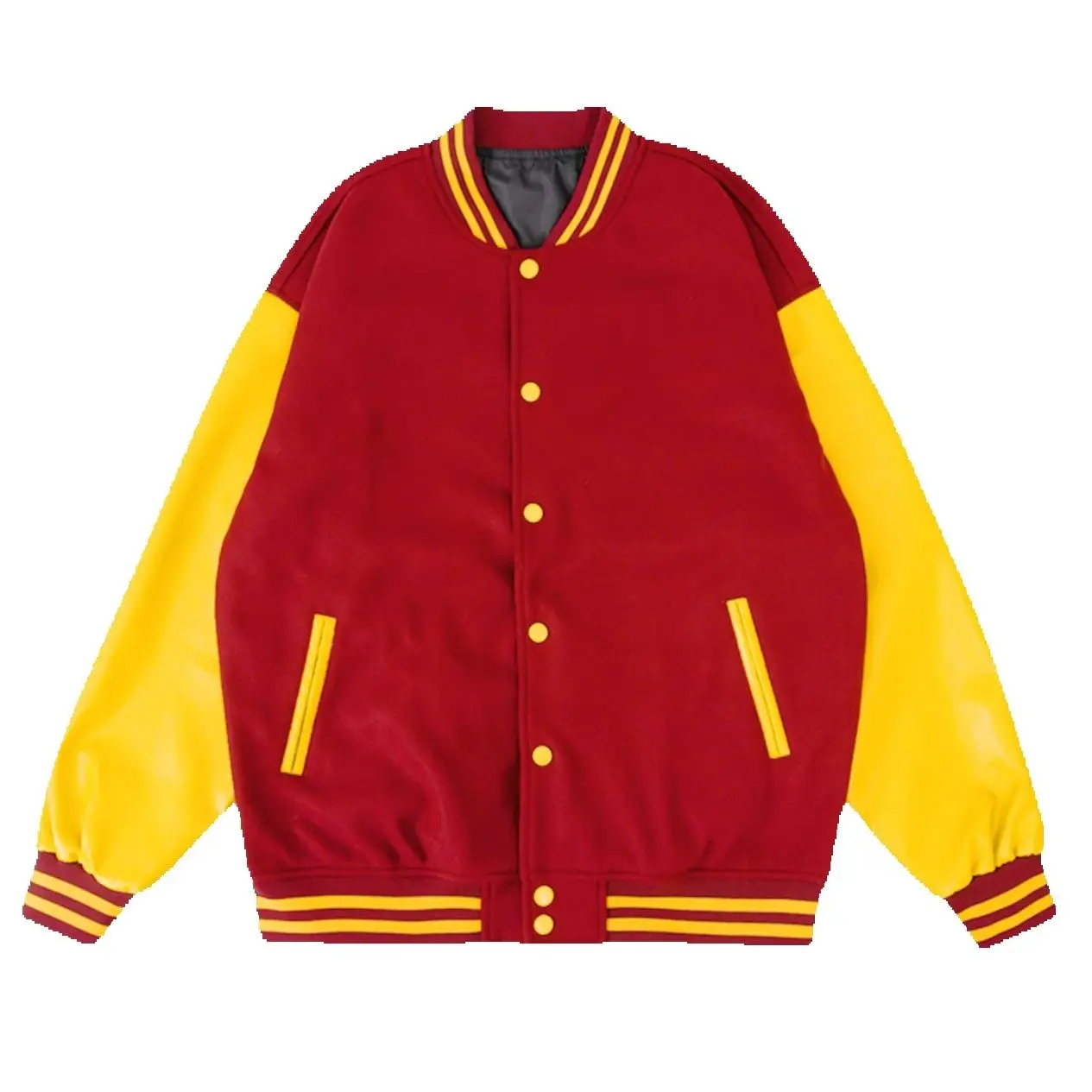 

Men's Bomber Jacket varsity jacket Baseball Patche Color Block Outerwear Casual Loose Spring and Autumn Comfy Unisex Coats