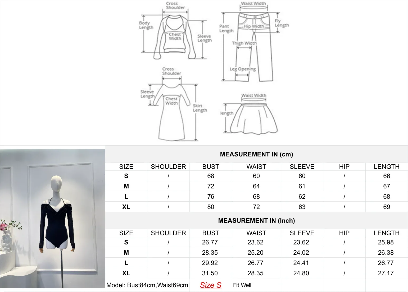 Combinaison licou hauts 2025, drapé noir de haute qualité, manches longues