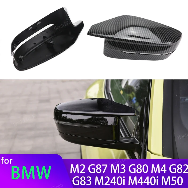 Für BMW M240i M440i i4 M50 M2 G87 M3 G80 M4 G82 G83 Ersatz Carbon Look Schwarz Rückansicht Seiten