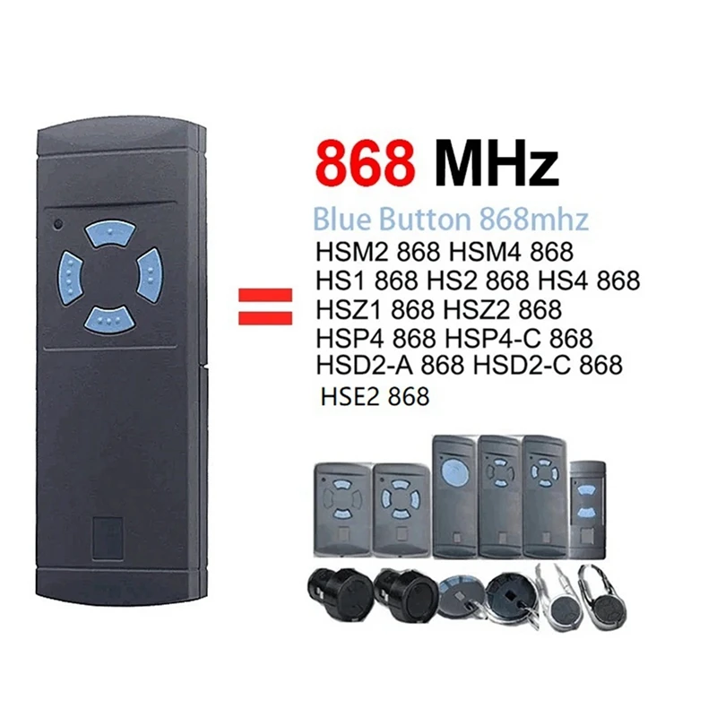 For HORMANN HSM4 HSM2 HSE2 HSE4 HS4 Spare Parts Garage Door Remote 868Mhz Replicator Door Command Handheld Transmitter