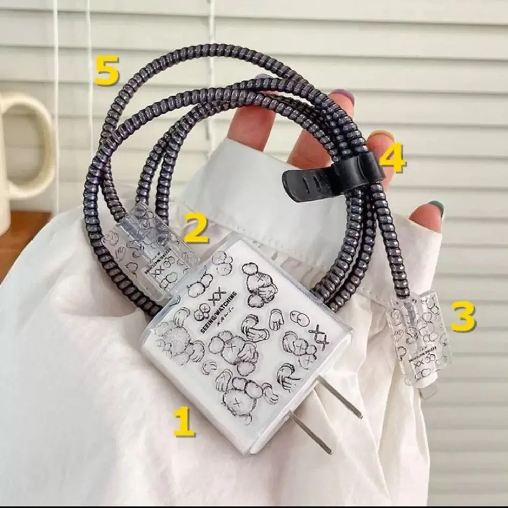 New 20W Charger Charger Protector Resin Cute Protective Sleever Lovely Simplicity Cable Organiser for Iphone 15 14 13 12 Pro Max