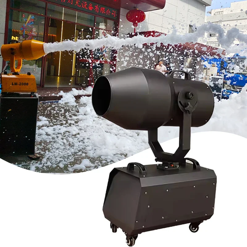 Portable Moving - Head Party Foam Cannon Machine, a Foam Machine for Swimming Pools and Amusement Parks.