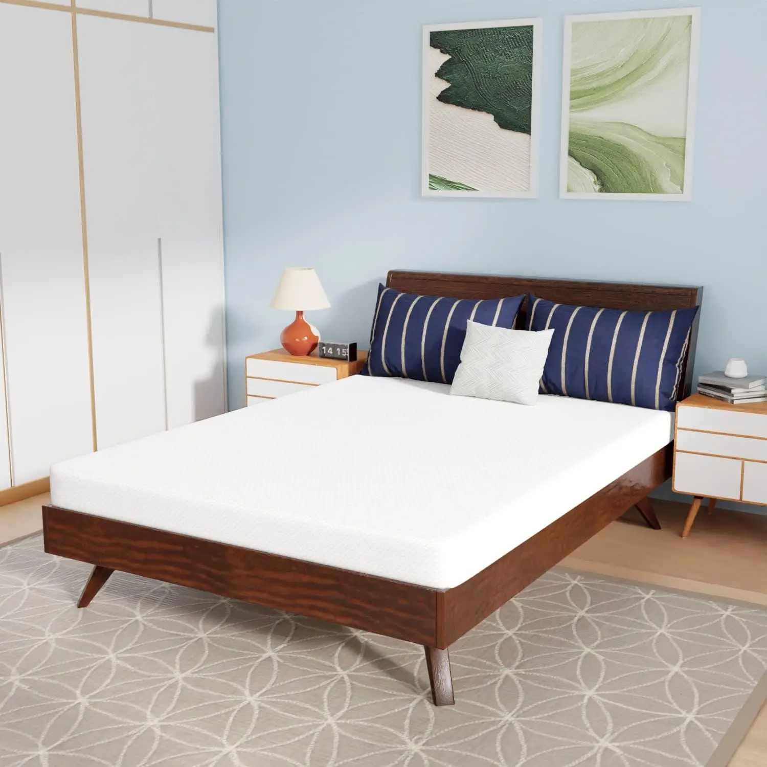 

Матрас из пены с эффектом памяти 5H/охлаждающий гель, матрас с бамбуковым углем/средние твердые матрасы/Certipur-Us