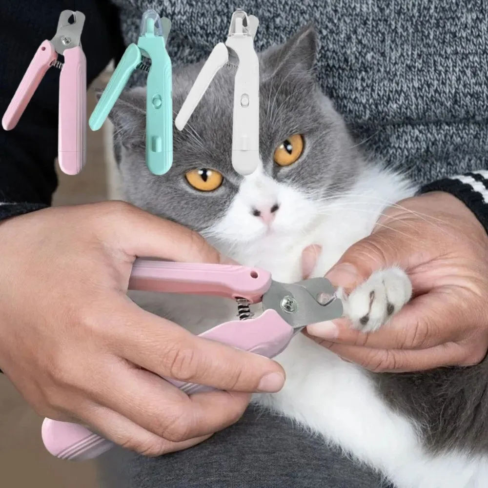 

2-in-1 Pet Nail Trimmer Stainless Steel Safety Lock Electric Nail Grinder Silent Operation Rechargeable Dog Nail Clipper