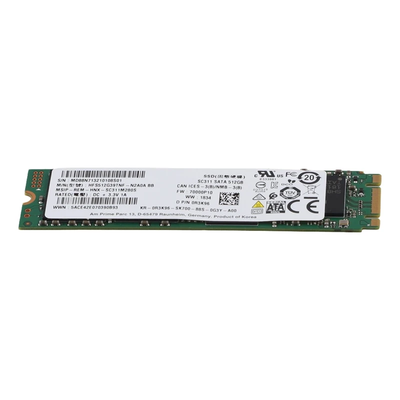 512GB SATA SSD M.2 SSD 2280 Internal Solid State Drives For Desktop Laptop Computer SSD