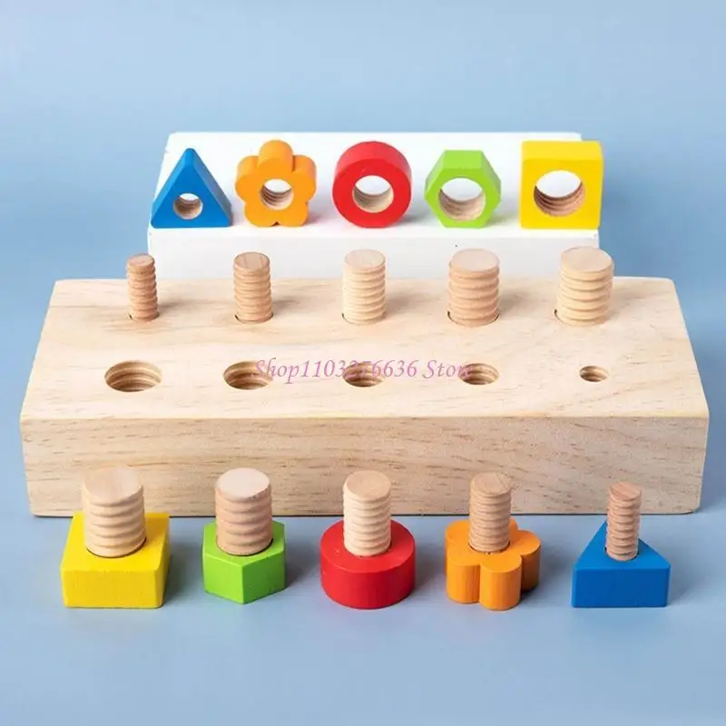 

R6FD Simulation Nut & Screw Toy Interactive 3D Puzzle Color Sorting Matching Education Toy Kids Party Favor