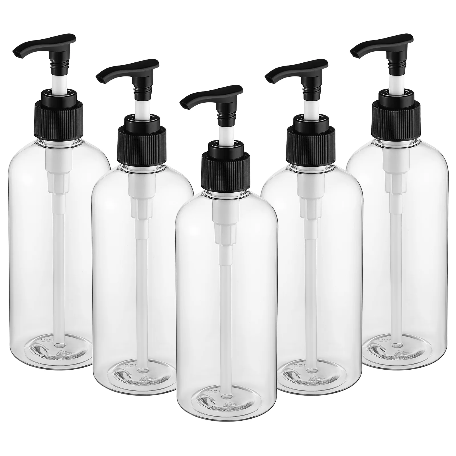 5 Pcs Shower Bottles Refillable Shampoo Pump Spray Liquid Soap Dispenser with for Conditioner