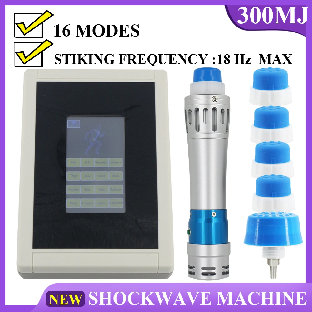 

Portable Shockwave Therapy Machine For 300MJ ED Treatment Erectile Dysfunction Limbs Pain Relief Massager Relaxation Shock Wave