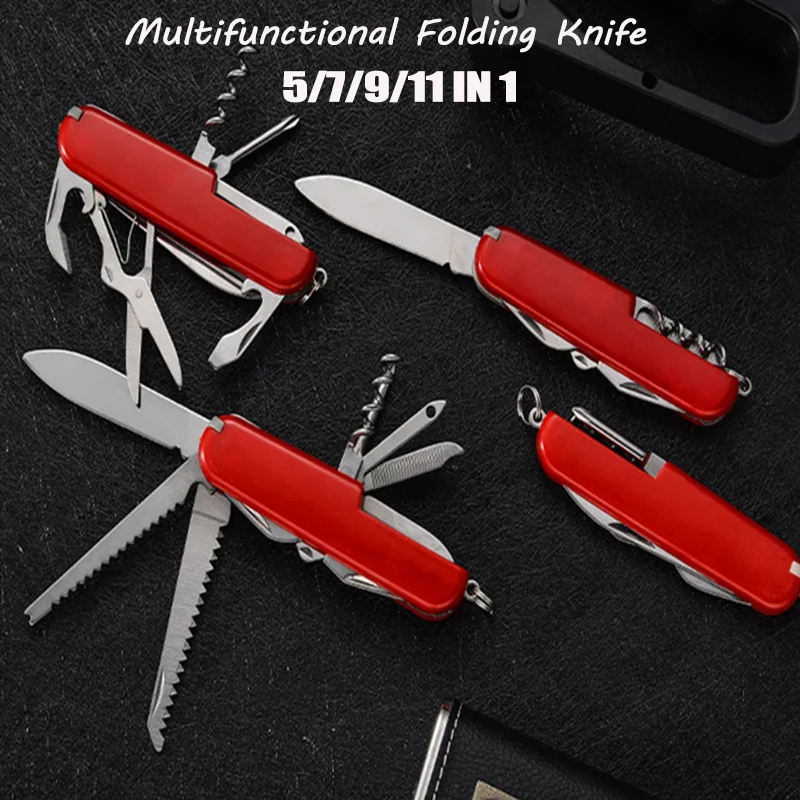 5/7/9/11 In 1 Multifunctional Knife Folding Knife Outdoor Knife Multifunctional Pliers Pocket Knife Army Knife Camping Tools