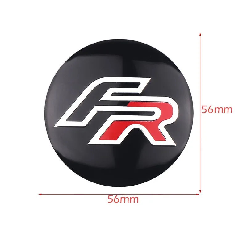 4pcs 56/60mm Car Wheel Center Hub Caps sticker Tire Rim Covers Accessories For Seat FR Cupra Racing Ibiza Leon Exeo Altea Arona