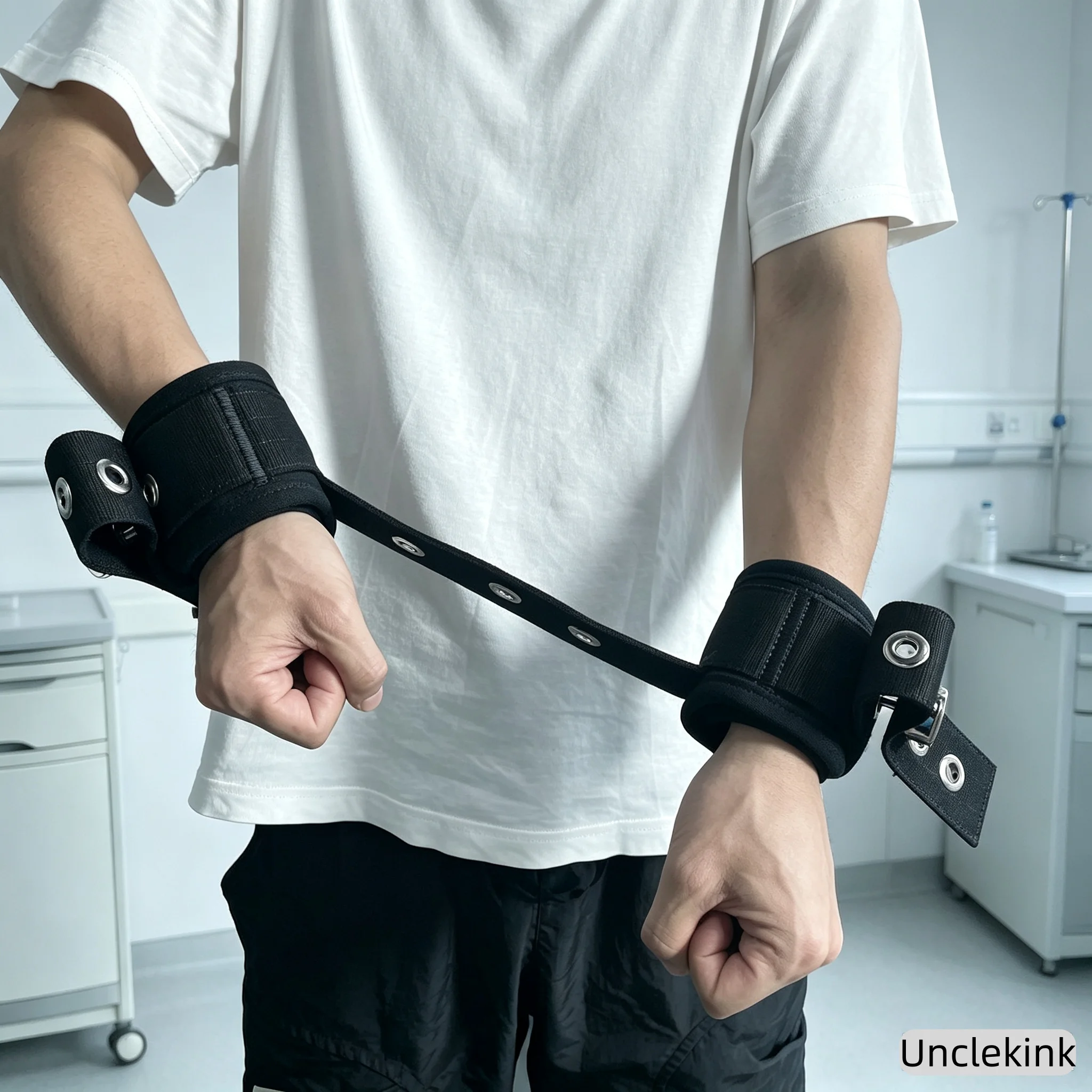 Medical Wrist Restraint Straps, Adjustable Hospital Bed Patient Hand Restraint Cuffs, Soft Limb Control Fixed Belt for Patients