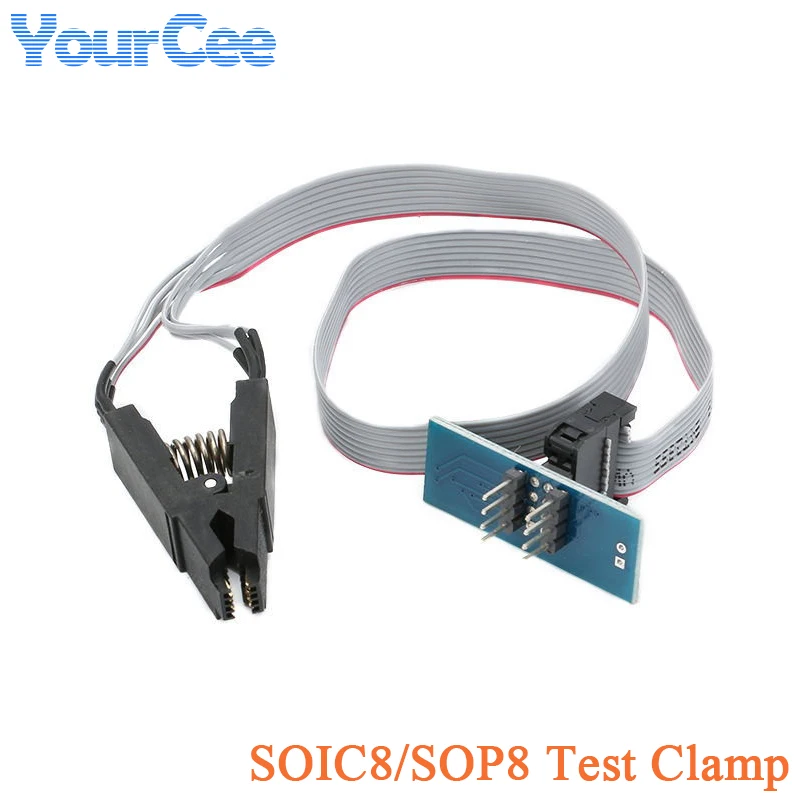 Klips testowy programatora SOP8 SOP SOIC 8 SOIC8 DIP8 DIP 8-pinowy zacisk testowy IC Ogólna szerokość i wąski testowy klips do wypalania