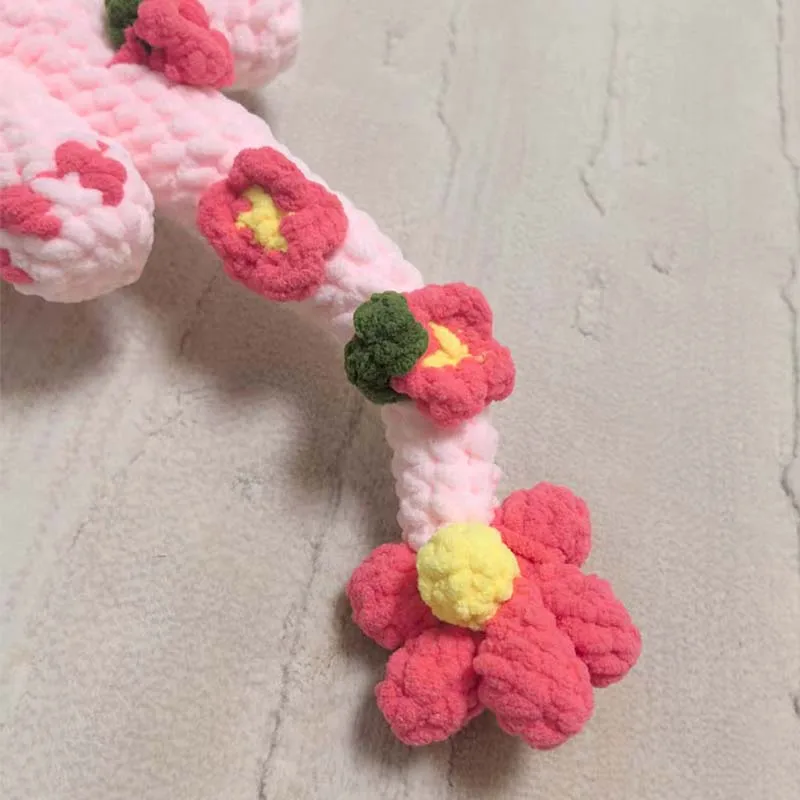 Peluche drago fatto a mano all'uncinetto, bambola drago fiore morbido per decorazioni per la scuola materna del bambino, regalo per bambini, regalo di compleanno, regalo per la doccia del neonato