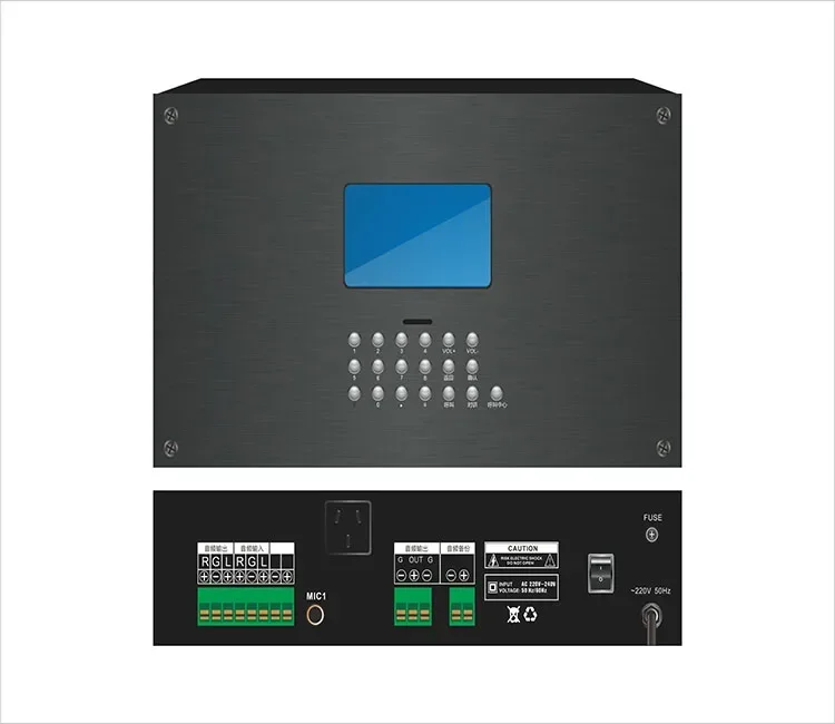 QQCHINAPA Public Address System Two-way Intercoms Wall-Mounted IP Broadcast Terminal