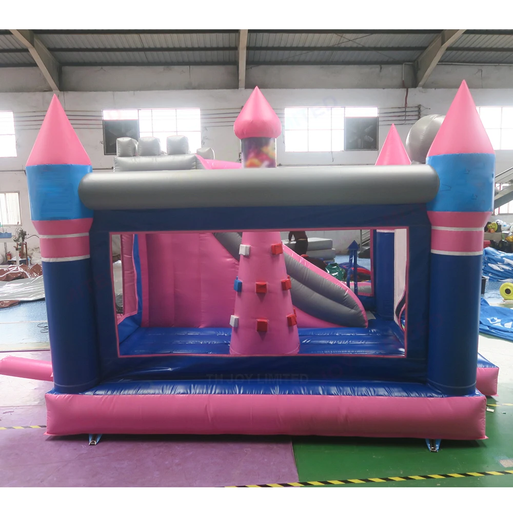 Château de videur d'éléphant 4.5x4m, toboggan gonflable Durable, maison de rebond avec toboggan à vendre