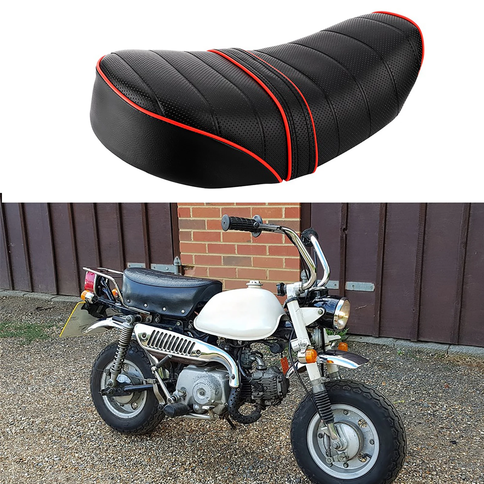 Motorcycle Retro Leather Seat Saddle Cushion Fit For Z50 Z50J Z50R G50F Golf50 Monkey