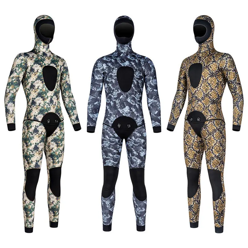 

New 5mm Split Wetsuit Для Дайвинга Wet Camouflage Free Diving Traje Neopreno 3mm Mujer Fish-hunting Suit