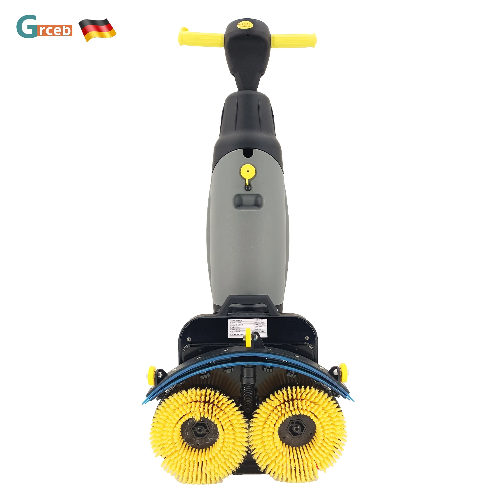 GS03ミニフロアスクラバー乾燥機モップマシン人気販売ダブルブラシ、家庭用および自動バッテリー駆動クリーニングスイーパー