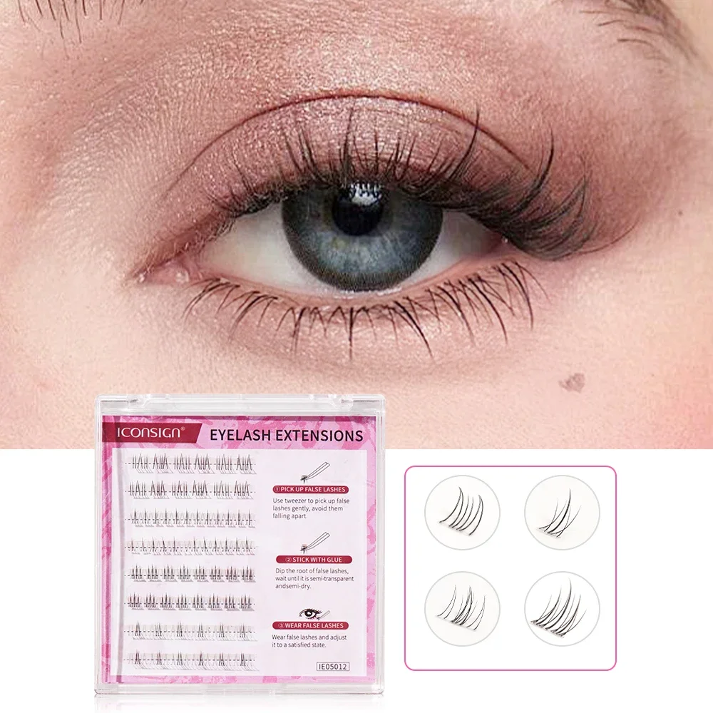 ICONSIGN Sexy Curl Faux Silk Imitation Of Animals False Lashes Fake Eyelash High Quality Artificial Eyelash Eyelashes Extension