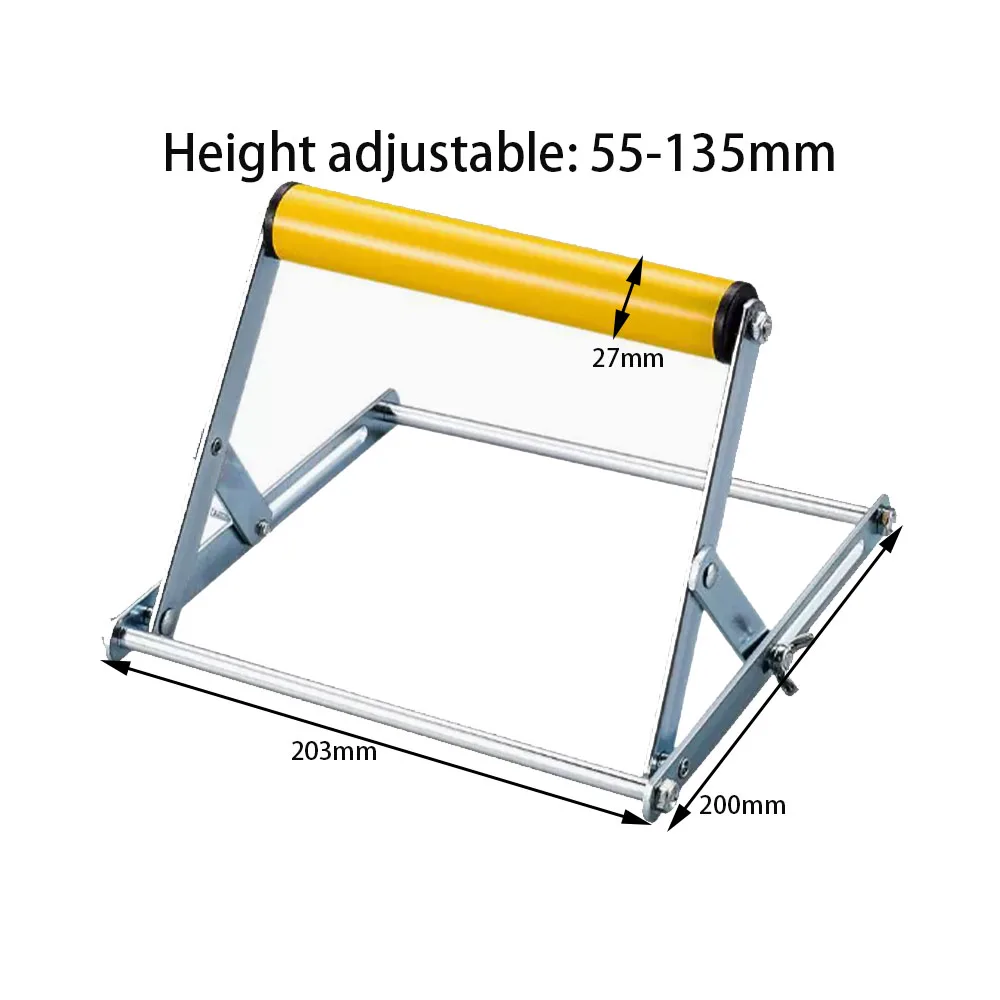 

Adjustable Height Table Saw Roller-Stand Attachment, Cutting Machine Miter Saw Roller Support Stand for Woodworking Support Frame