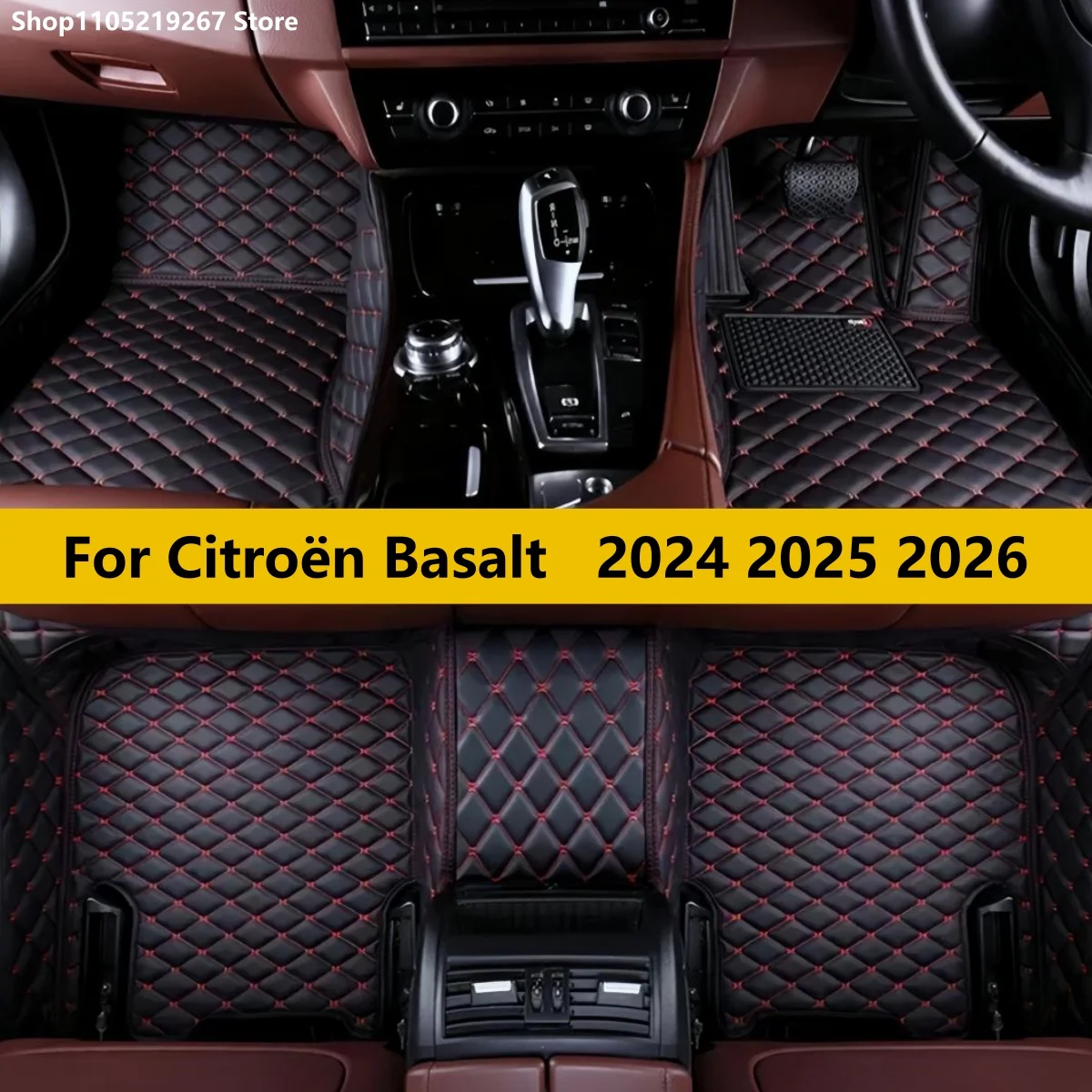 

Car Floor Mats For Citroën Basalt 2024 2025 2026 Auto Front Rear Row Full Set Leather Carpet Pads Foot Mat