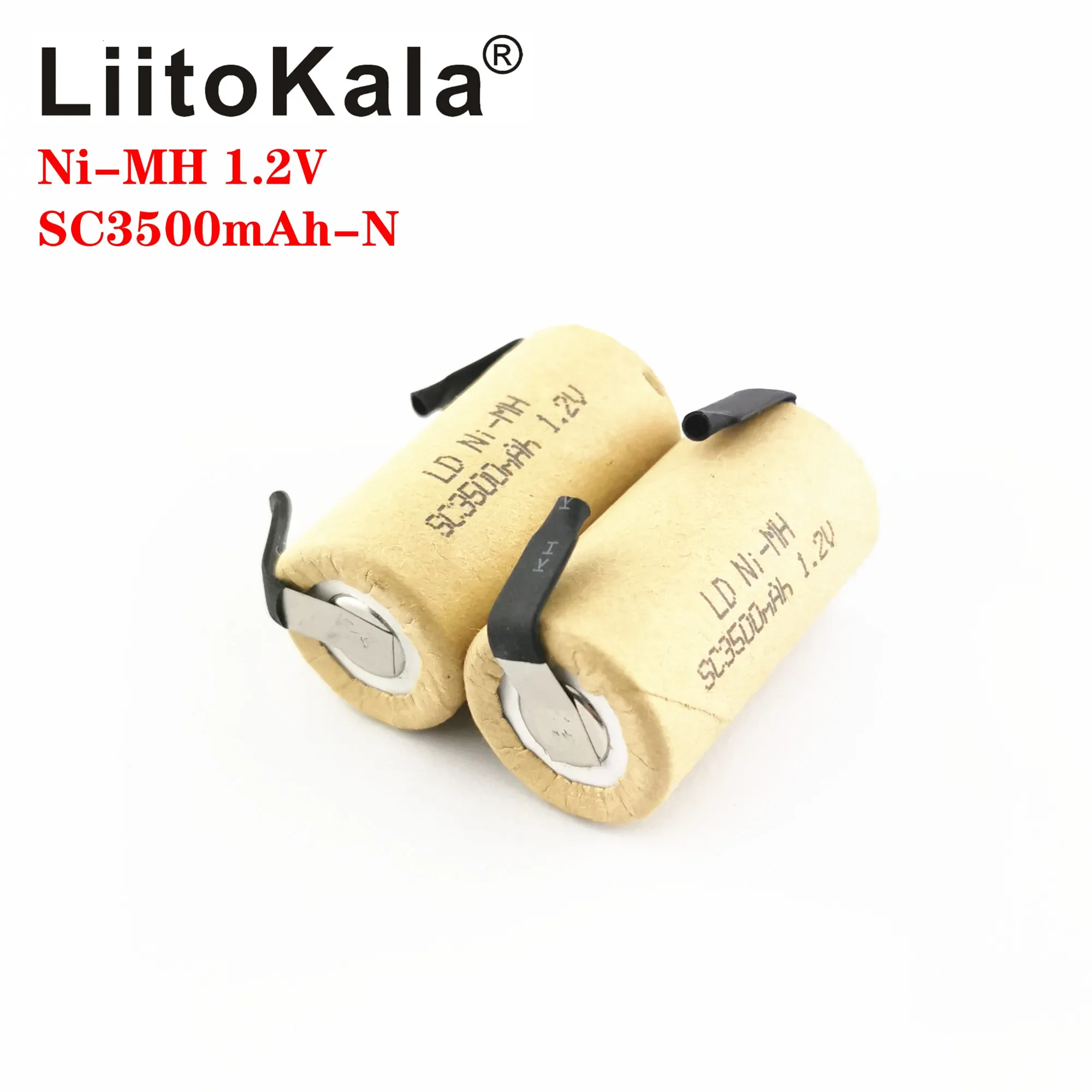 LiitoKala 1.2V SC3000mAh Power Drill Rechargeable Battery Ni-MH Batteries With Welding Tabs Points For Charging Hand DIY nicke