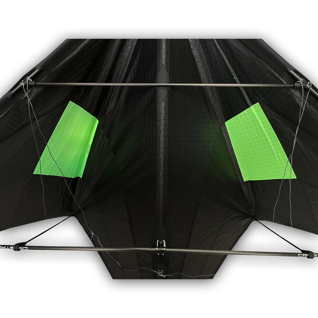 9KM Freilein 2.34m 2 สายกายกรรม Kite Professional Stunt Kite Blackjazz III Beach สายรัดข้อมือ + 2x30mx150lb Spectra เส้น + กระเป๋า
