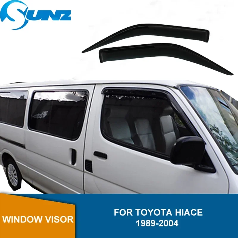 

Side Wind Deflector For Toyota Hiace 1989-2000 2001 2002 2003 2004 Black Window Visor Vent Shades Sun Rain Deflector Guards SUNZ