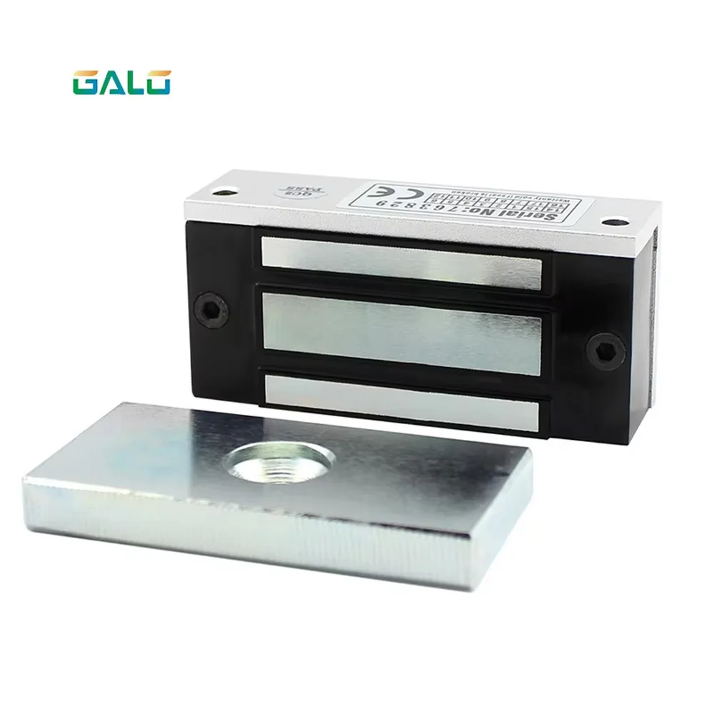 Miniaturowy zamek elektromagnetyczny M60 – 12 V DC, siła trzymania 60 kg, bezpieczny w przypadku awarii dla systemów wejściowych