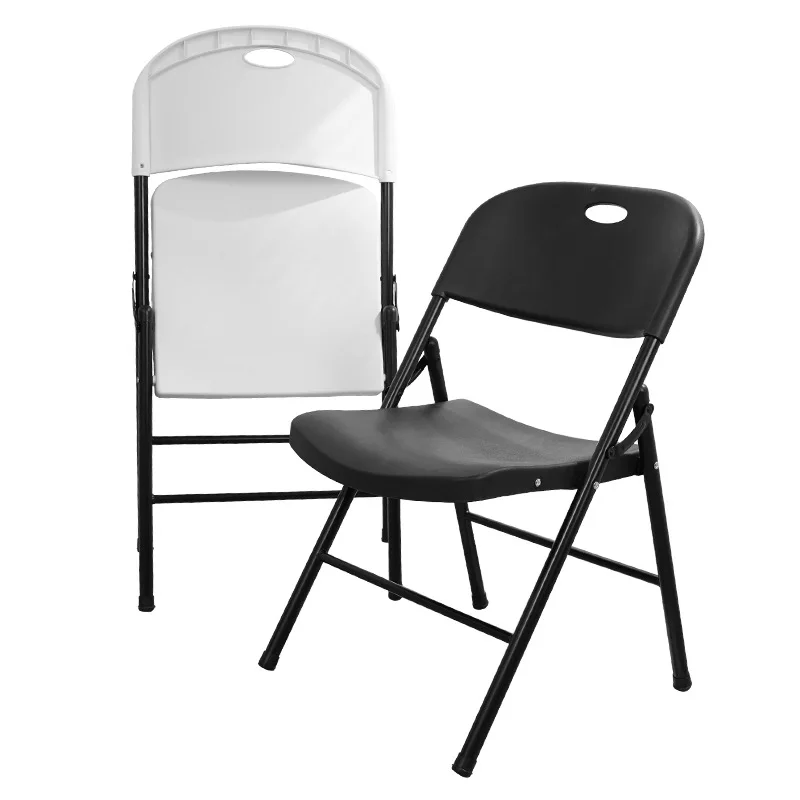 Outdoor folding chair with thickened tube walls, widened and thickened seat, comfortable and leisure chair