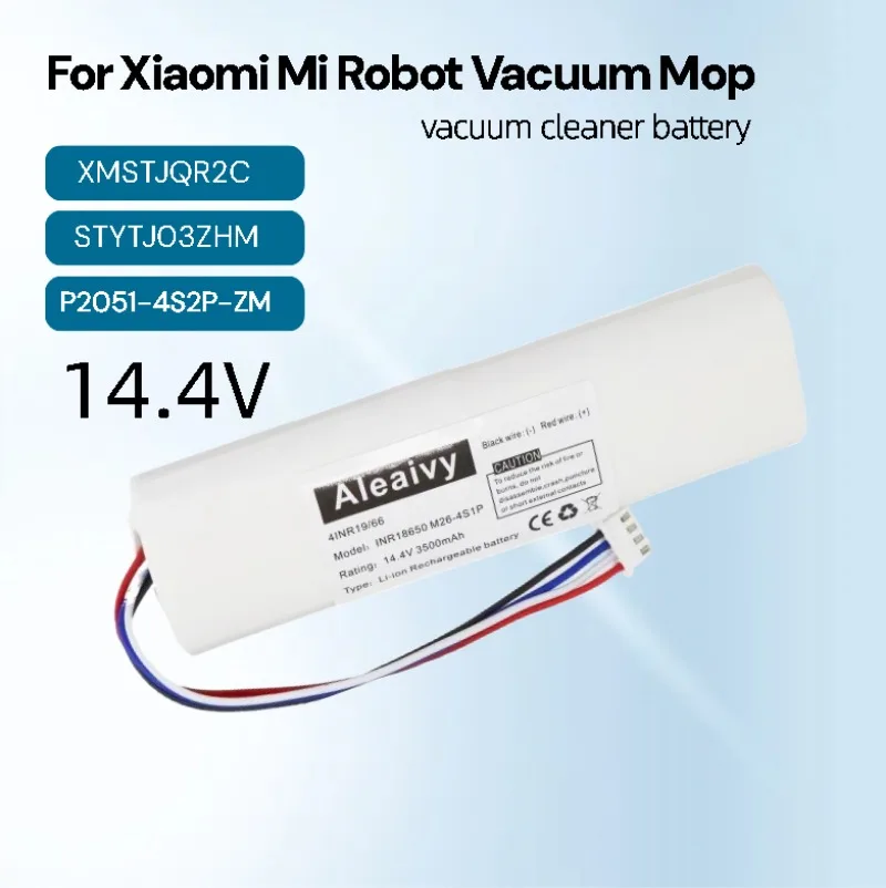 

Запасной литий-ионный аккумулятор P2051-4S1P-ZM 14.4V 5200mAh для робота-пылесоса Xiaomi Mi Robot Vacuum Mop 2 XMSTJQR2C STYTJ03ZHM 2C