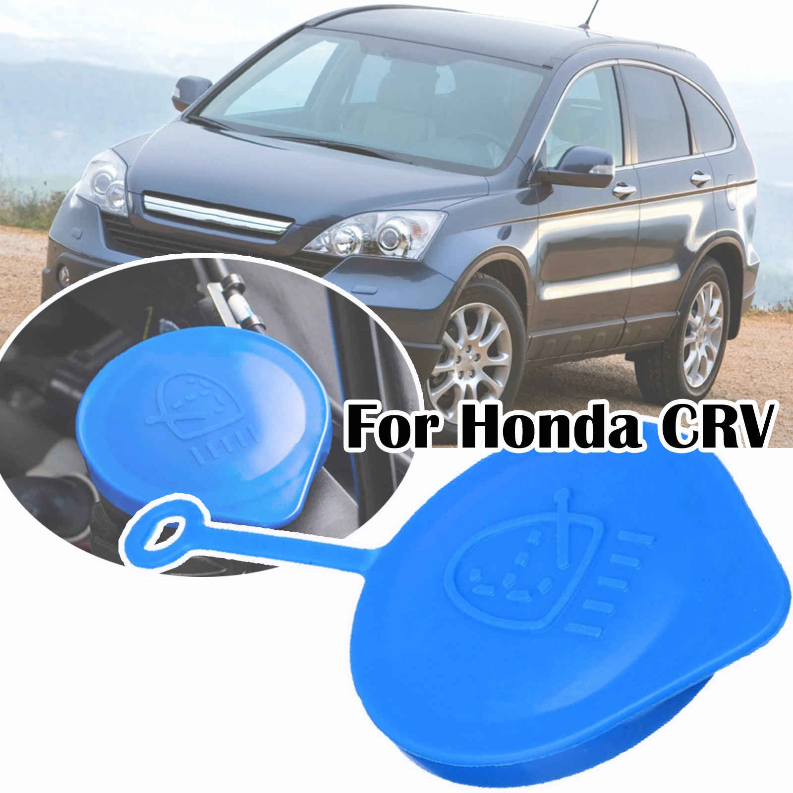 

Car Windshield Wiper Washer Fluid Reservoir Tank Cap Blue for Honda CRV 1988-1996 Civic 2002-2006 Accord Fit CITY 38513SB0961