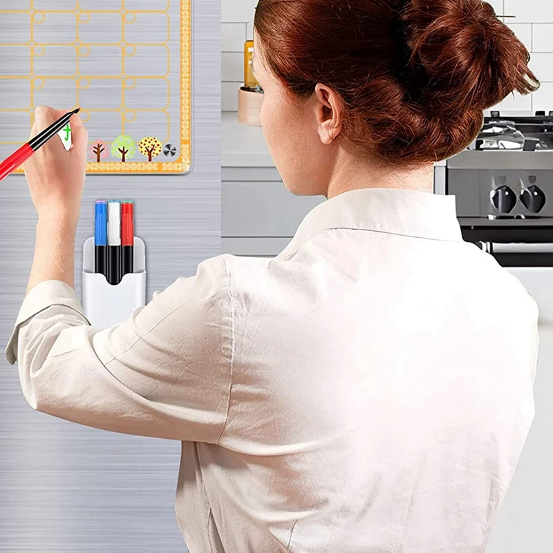 Transparent Monthly Calendar Board For Fridge, 2Pack 15.7X11.8 Inch Clear Calendar Planner Board For Refrigerator