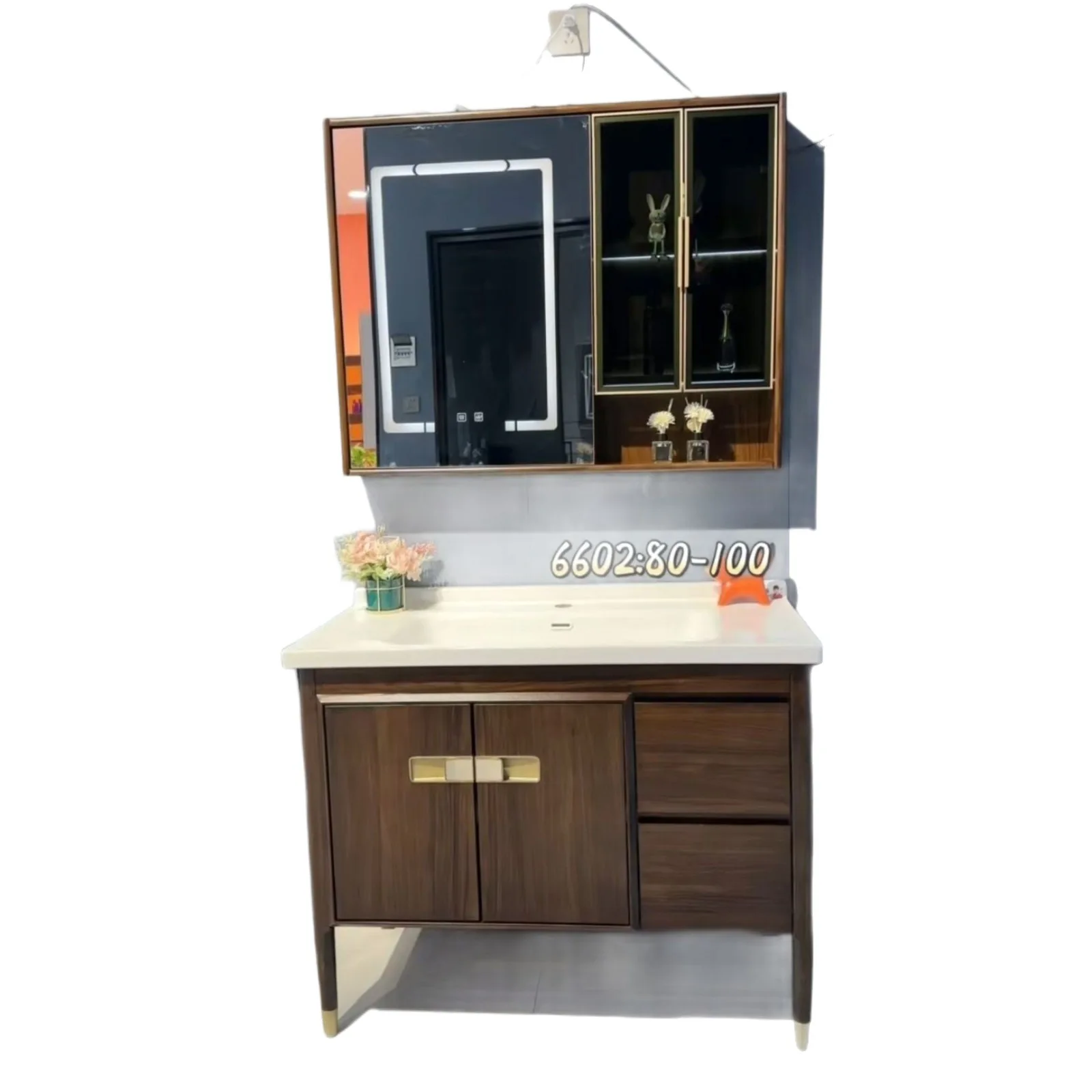 

Washbasin, ceramic, washbasin, wash, light luxury, Chinese, oak