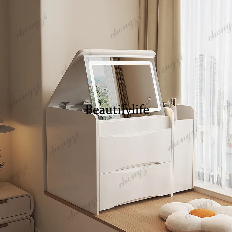 window dressing cabinet small apartment clamshell storage cabinet bedroom integrated multi-functional household dressing table