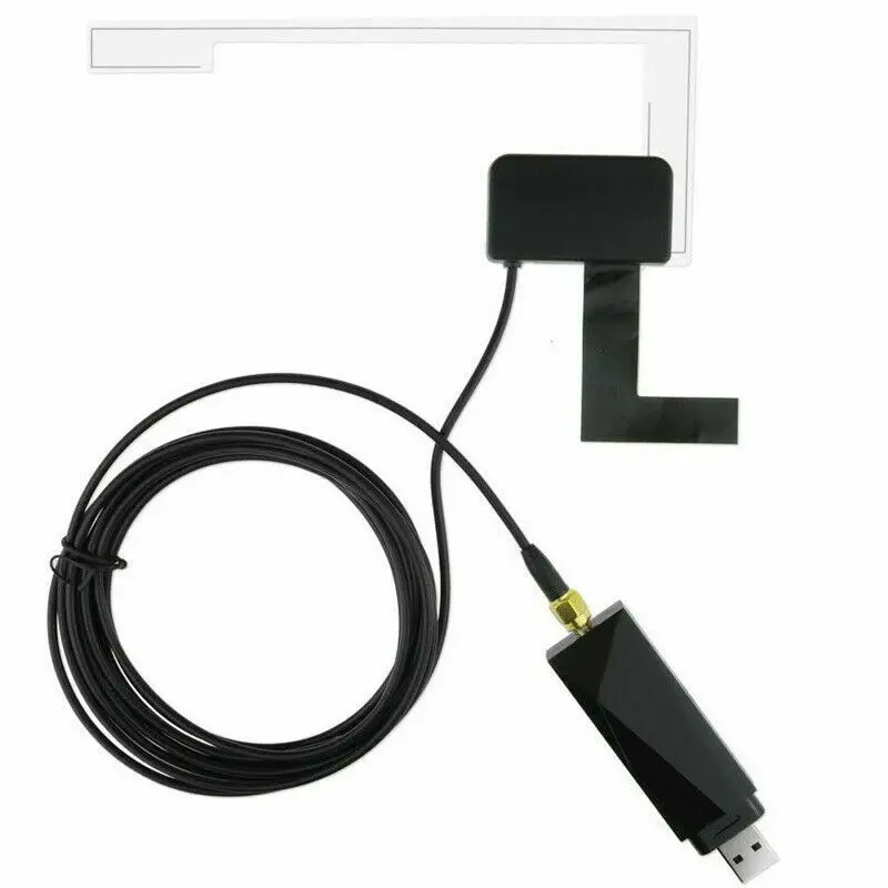 Radio Receiver in Car Antenna Digital + Adapter Aux Tuner Box Audio USB Antenna Android Decoding