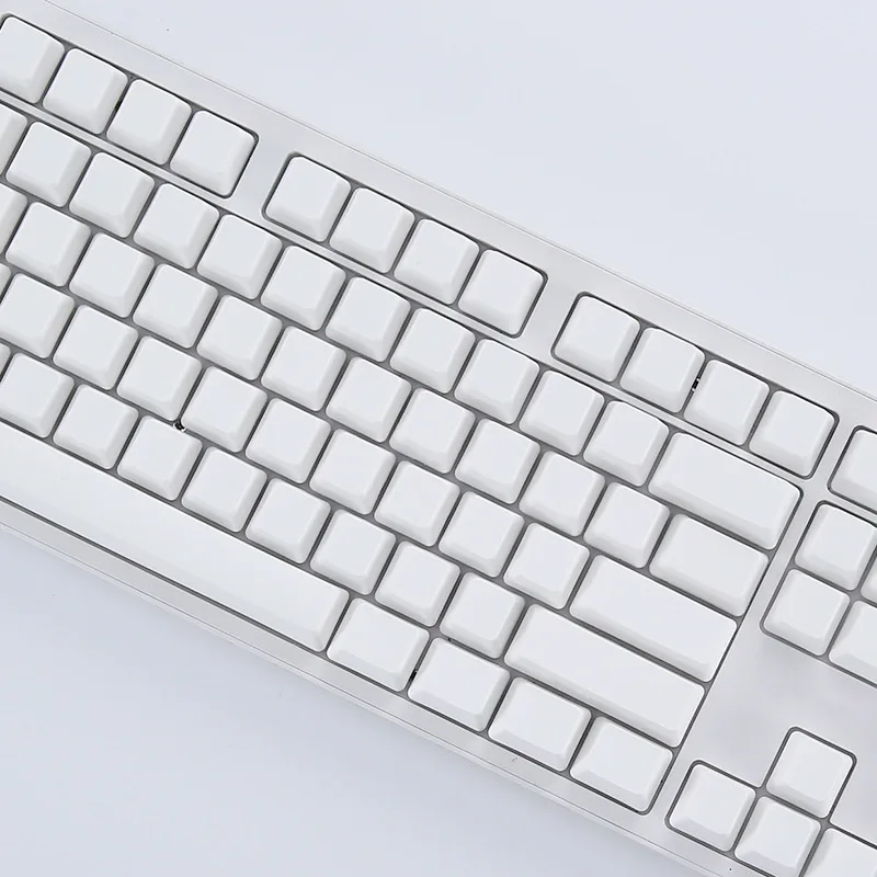 Directly from the manufacturer pbt material original height minimalist white keycap 137 keys small full set of keyboard keycap m