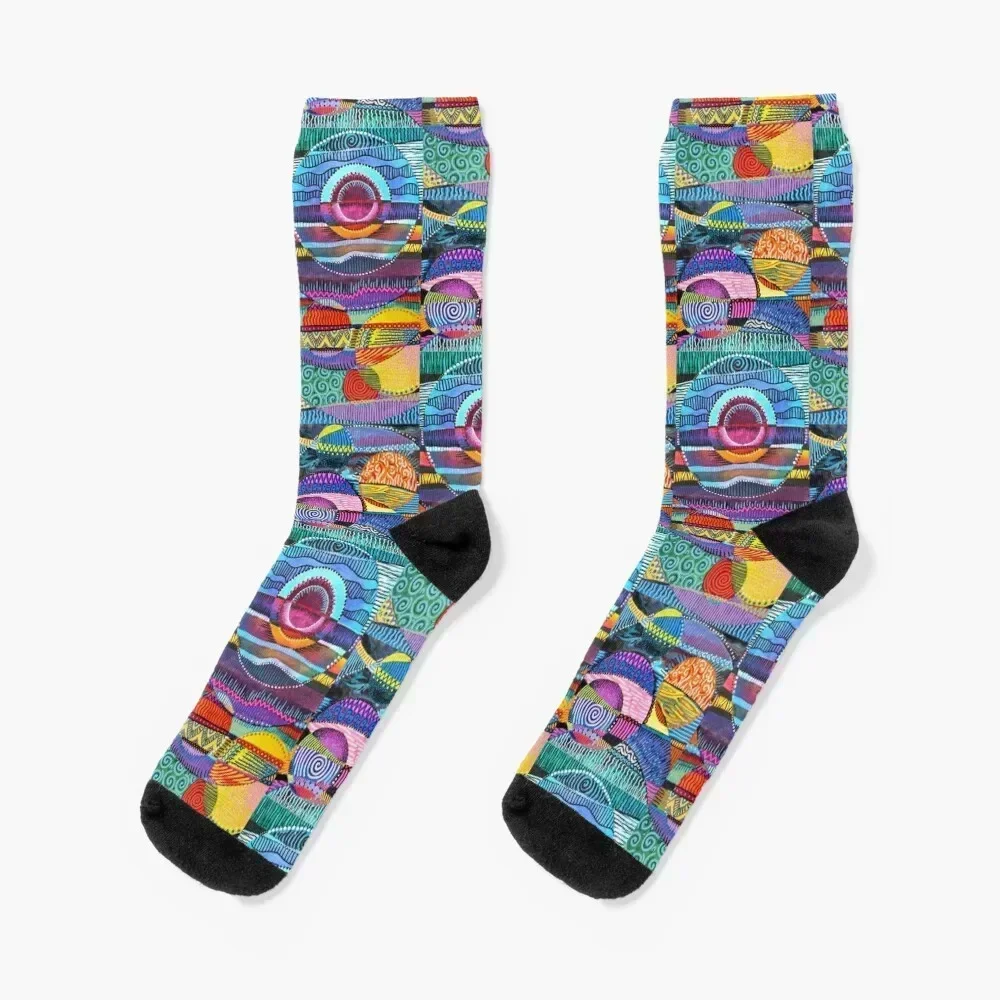 

Gail's Triptych Socks christmas stocking valentine gift ideas Children's custom sports Socks Woman Men's