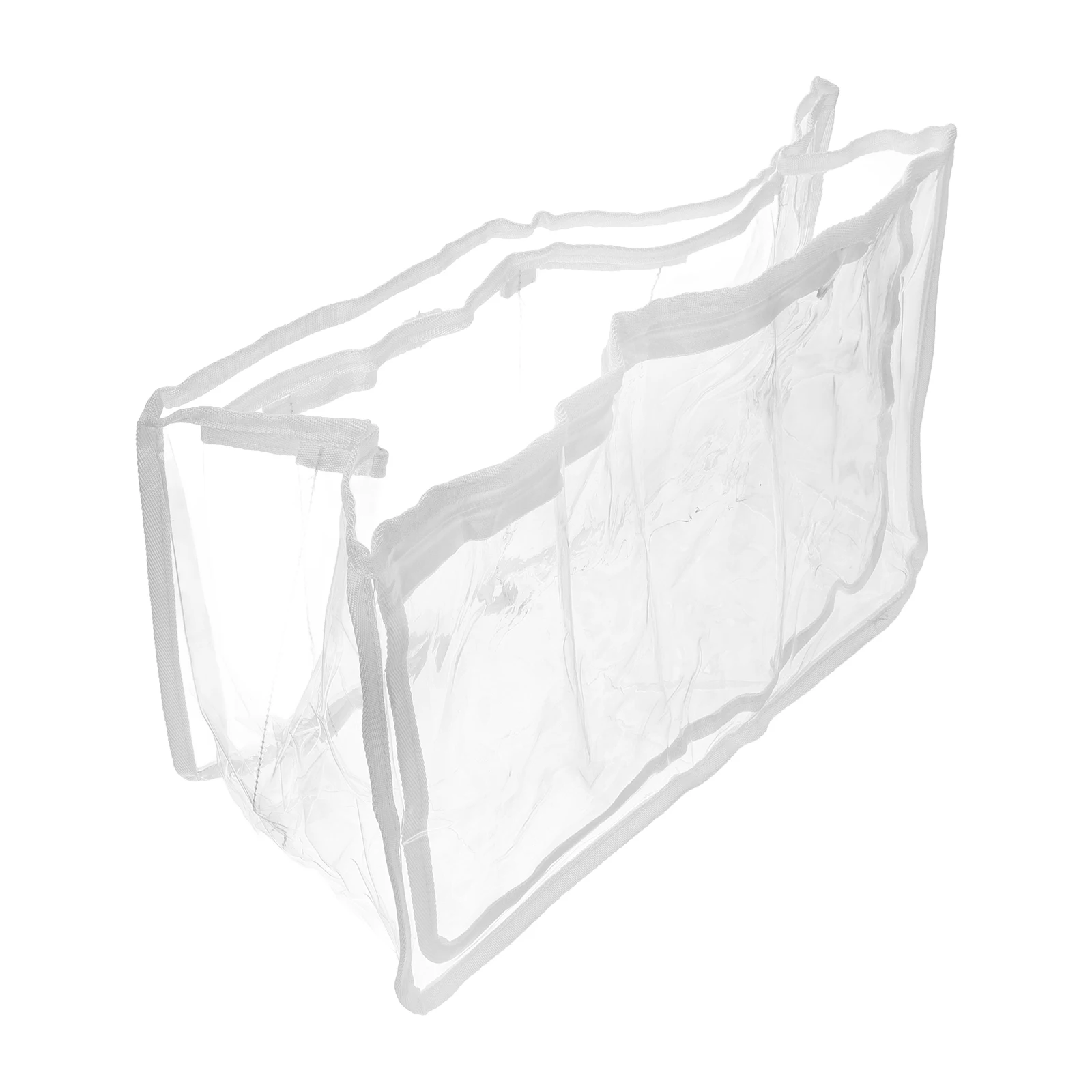 

Beach Thickened PVC Large Capacity Lightweight Foldable Storage Bag Clear Tote Makeup Bag Organizer For Beach Camping Travel