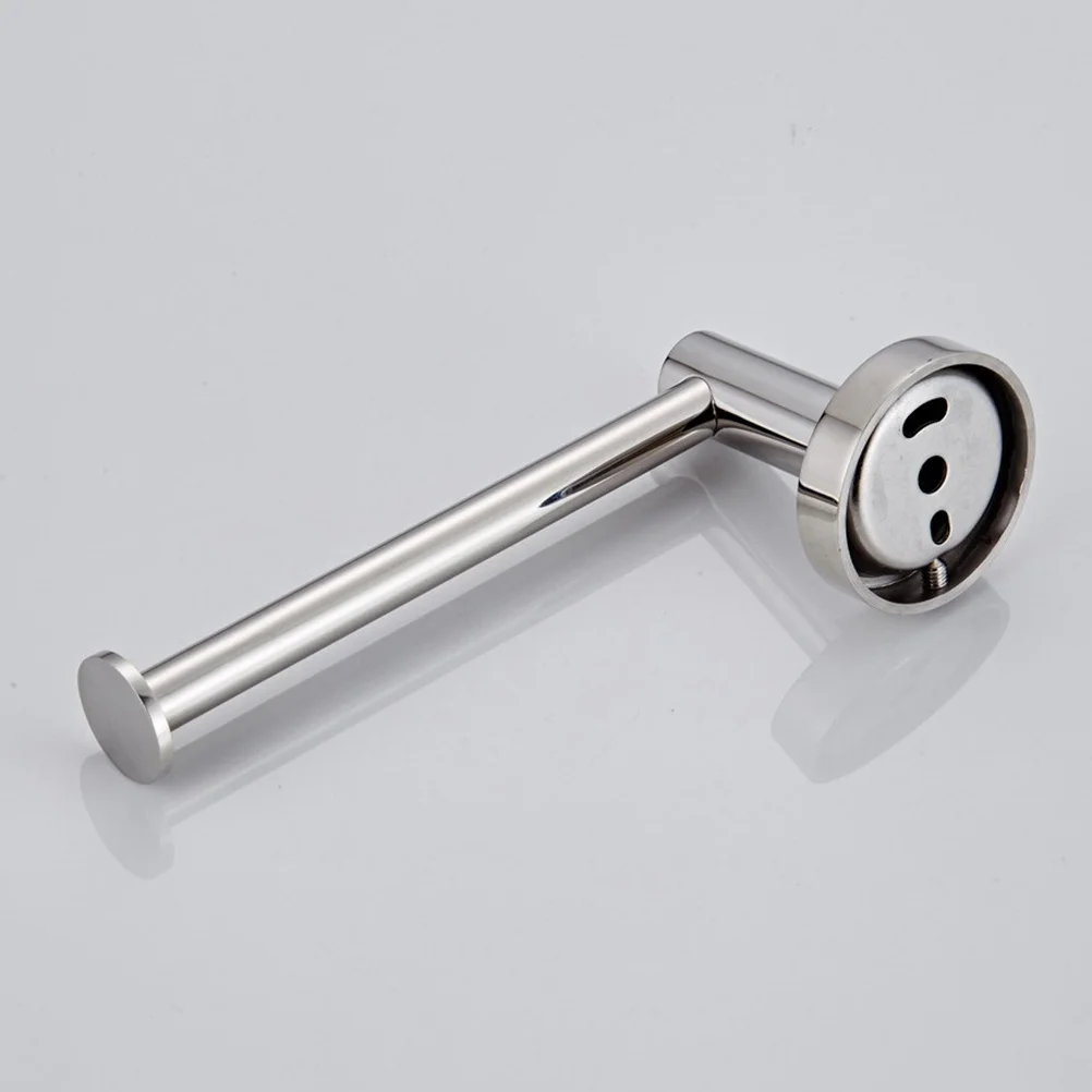 

304 Stainless Steel Paper Holder Mirror Finish Solid Base Bathroom Kitchen Storage Rack Tissue Roll Towel Rack Toilet Organizer