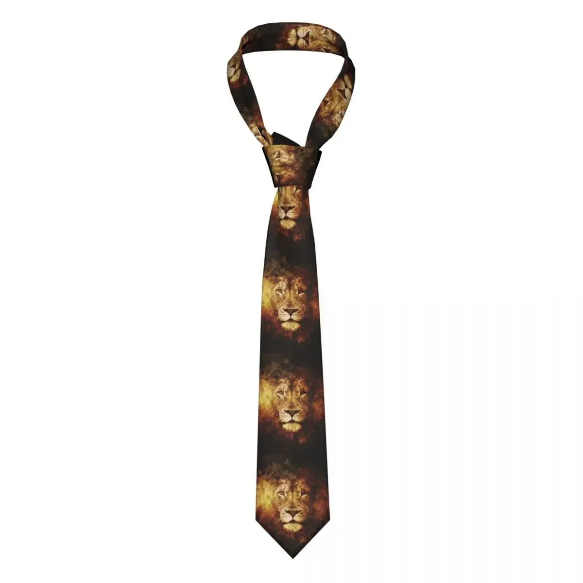 

Fashion Lion Of Judah Necktie for Men Personalized Silk Christian Faith Judah Business Tie