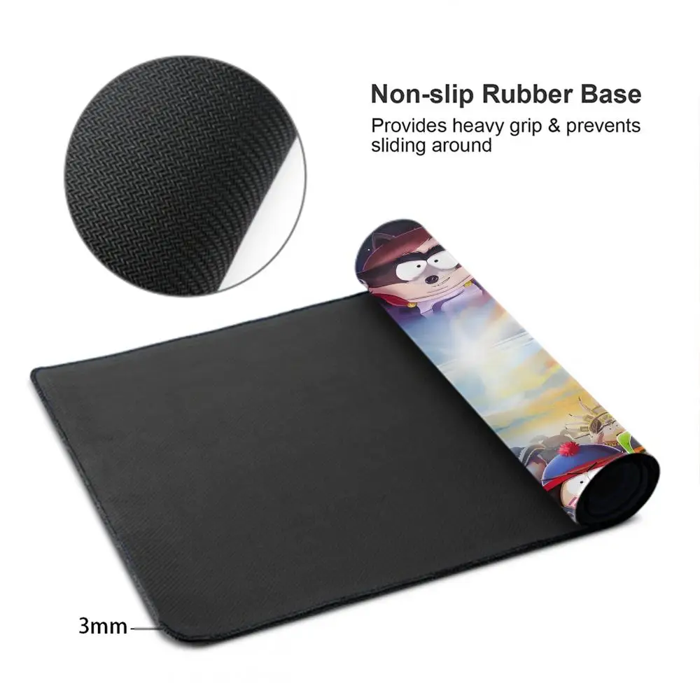 Souths Funny P-Park Mouse Pad Keyboard Mousepad large 600X300 mm Desk Mat PC Gaming High definition printing Table pad