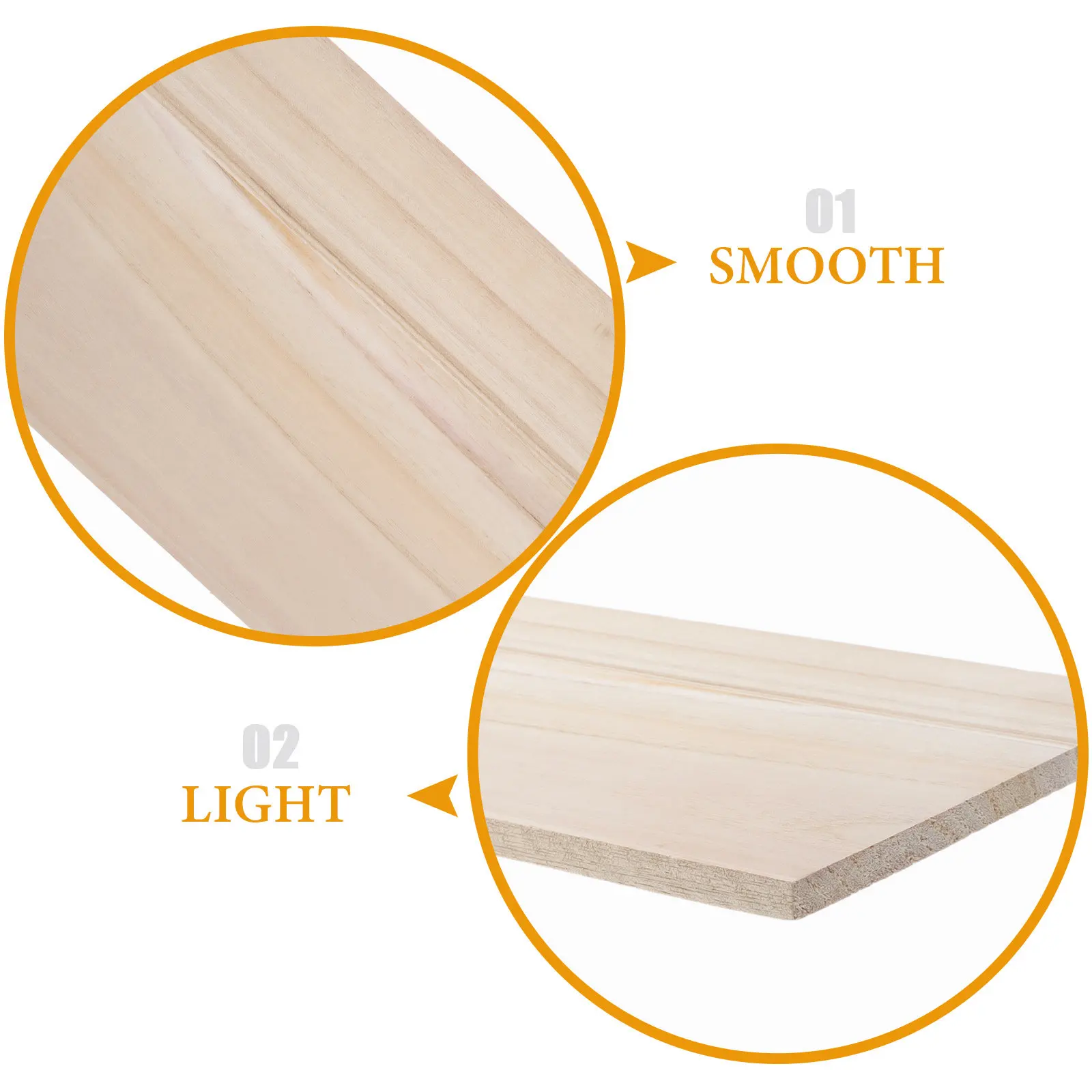 Wood Dividing Board Rustic Wall Mounted Shelf Smooth Lightweight Wood Shelf for Bedroom Living Room Kitchen Storage Organizer