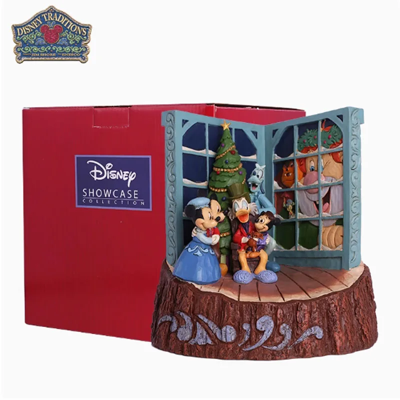 

Оригинальный гаражный комплект Disney, фигурки Микки Мауса и Дональда Дака и друзья, Рождественская Кэрол, аниме-фигурки, игрушки для мальчиков