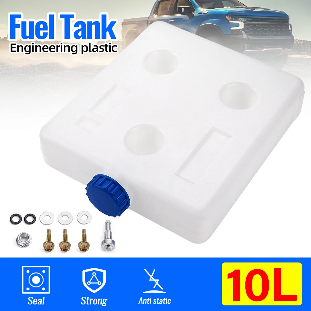10L Diesel Parking Heater Fuel Tank With Blue Or Black Cap Plastic Auxiliary Fuel Container For RV Truck Camper Van Boat