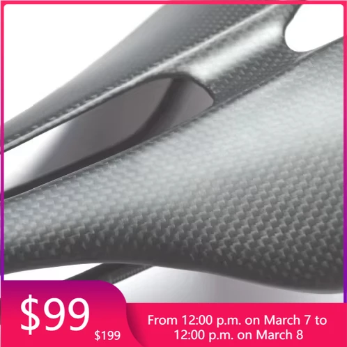 

STLF Ultralight Full Carbon Saddle 3K Weave Oval Saddle for Road Mountain Recreation Urban Bike Parts